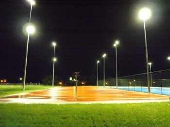 New tennis court